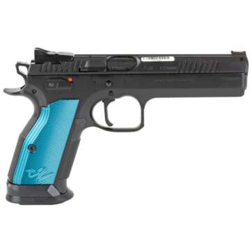 CZ TS 2 9mm 5.23" Barrel 20-Rounds Blue Aluminum Grips - CZ - American Guns & Ammo