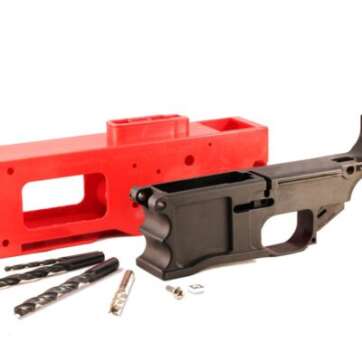 308 80% Lower Receiver and Jig System – Black - AR RECEIVER BLANKS - American Guns & Ammo