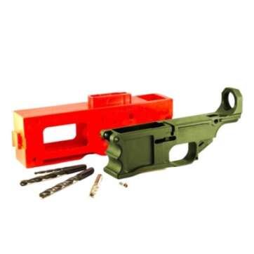 308 80% Lower Receiver and Jig System – Olive Drab Green - AR RECEIVER BLANKS - American Guns & Ammo