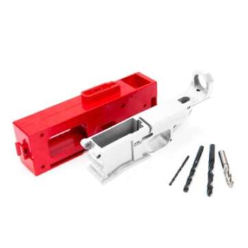 308 80% Lower Receiver and Jig System – White - AR RECEIVER BLANKS - American Guns & Ammo