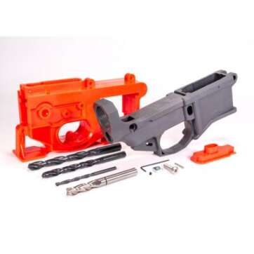 P80 G150 AR-15 80% Receiver Kit – Gray - AR RECEIVER BLANKS - American Guns & Ammo