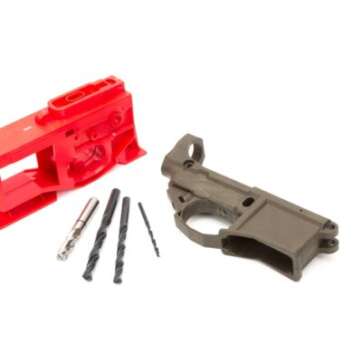 P80 G150 AR-15 80% Receiver Kit – OD Green - AR RECEIVER BLANKS - American Guns & Ammo