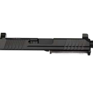 P80 PF940C/ PFC9 Optic Cut Slide w/ Threaded Barrel, Suppressor Night Sights Assembly 9mm – Black - COMPACT SLIDE ASSEMBLIES | American Guns & Ammo