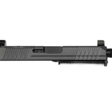 P80 PF940C/ PFC9 Optic Cut Slide w/ Threaded Barrel, Suppressor Night Sights Assembly 9mm – Grey - COMPACT SLIDE ASSEMBLIES | American Guns & Ammo