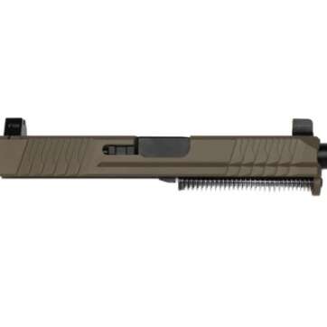 P80 Compact Slide Assembly -PF940C?/PFC9? – Flat Dark Earth - COMPACT SLIDE ASSEMBLIES | American Guns & Ammo