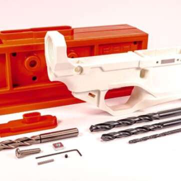 RL556v3 80% AR15 Lower – White - AR RECEIVER BLANKS - American Guns & Ammo