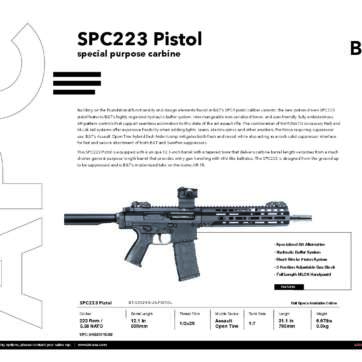 B&T SPC223 Pistol 12.1” Barrel Cal. .223 Rem./5.563x45mm BT-500290-US B&T SPC223 Pistol 12.1” Barrel Cal. .223 Rem./5.563x45mm BT-500290-US - b&t - American Guns & Ammo