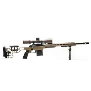Remington 700 Long Action 338 Lapua Magnum Rifle with MDT FDE Chassis, Trigger Tech Trigger, CIP Magazine, Warne 20 MOA Base & APA Brake - New Arrivals | American Guns & Ammo