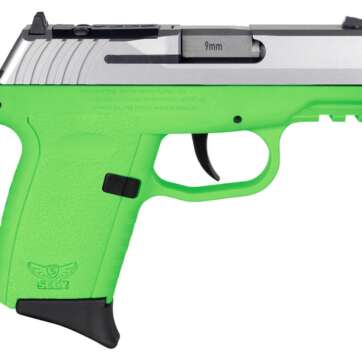 SCCY CPX-2 9mm Pistol with CTS-1500 Red Dot Sight in Lime Green - New Arrivals | American Guns & Ammo