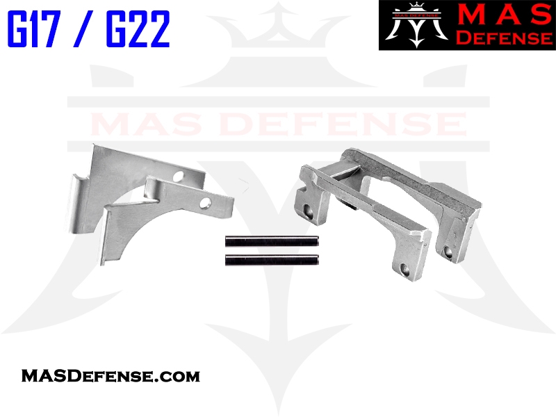 MAS Defense Frame Rail Kit for PF-Series Polymer80 G17/G22 Compatible Builds - New Arrivals | American Guns & Ammo