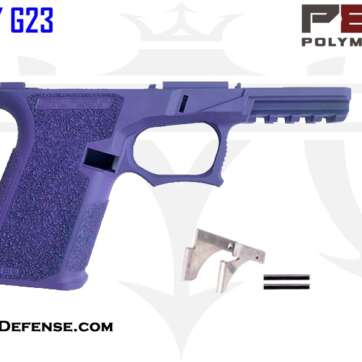 Polymer80 76% Bridge Frame GCA Compliant Compact G19/G23 - Cerakote Bright Purple Frame Kit - New Arrivals | American Guns & Ammo