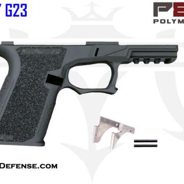 Polymer80 GCA Compliant 76% Bridge Frame Kit for Glock 19/23 - Sniper Gray Cerakote Finish - New Arrivals | American Guns & Ammo