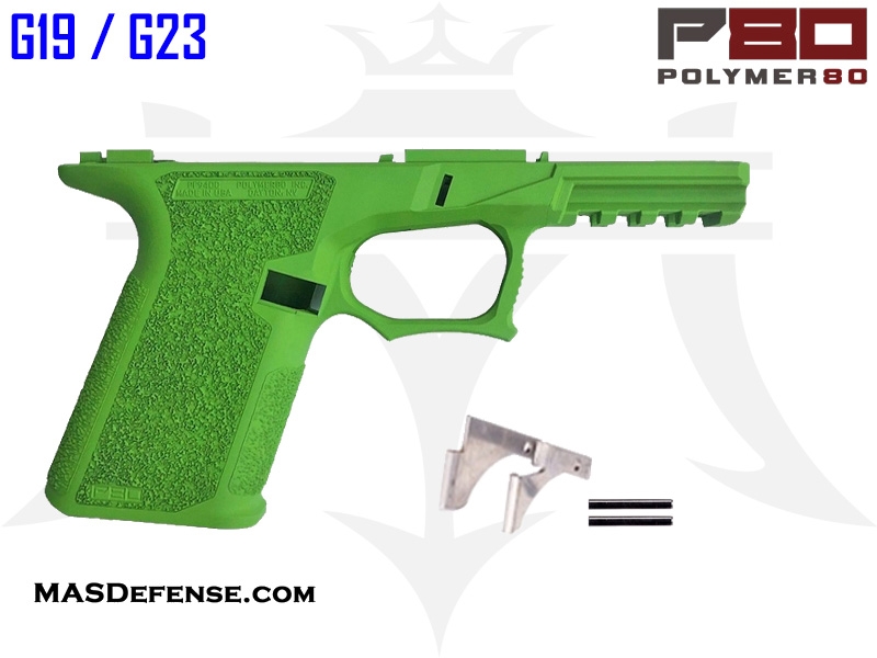 Polymer80 BKC76 76% Bridge Frame GCA Compliant Compact for Glock 19/23 - Zombie Green Cerakote Finish - New Arrivals | American Guns & Ammo