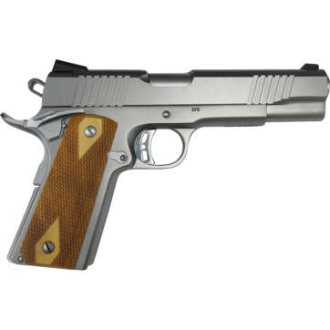 Rock Island Rock Standard FS 1911 Pistol 9mm 5 in. Stainless Steel Wood Grip 10 rd. - Semi Auto Handguns | American Guns & Ammo