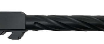 Fits Glock 19 9mm Match Thin Spiral Fluted Threaded Barrel  in Black - Glock Barrels - American Guns & Ammo