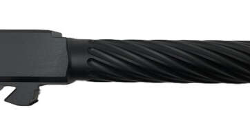 Fits Glock 17 9mm Match Golf Ball Dimpled Threaded Barrel in Black - Glock Barrels - American Guns & Ammo