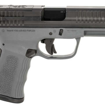 FMK FMKG49DG G3 9mm Luger 14+1 4″ Stainless Steel Barrel, Black Optic Cut/Serrated Carbon Steel Slide, Dark Gray Polymer Frame w/Picatinny Rail, Black Backstrap Grip - Semi Auto Handguns | American Guns & Ammo
