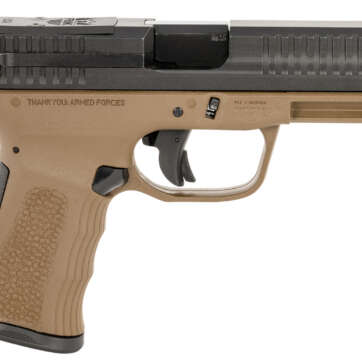FMK FMKG49BB G3  9mm Luger 14+1 4″ Stainless Steel Barrel, Black Optic Cut/Serrated Carbon Steel Slide, Burnt Bronze Polymer Frame w/Picatinny Rail, Black Backstrap Grip - Semi Auto Handguns | American Guns & Ammo