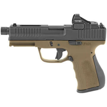 FMK Elite Pro Pistol Package 9mm 4 in Burnt Bronze w/ Desert Sand 14rd w/ Optic - Semi Auto Handguns | American Guns & Ammo