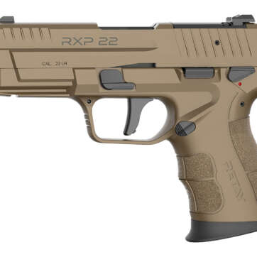Retay USA RXP22FDE10TH RXP  22 LR 10+1 4″ Black Threaded Barrel, Flat Dark Earth Cerakote RMR/RMSc Optic Ready/Serrated Slide, Flat Dark Earth Cerakote Polymer Frame w/Accessory Rail, Textured Grip - Semi Auto Handguns | American Guns & Ammo