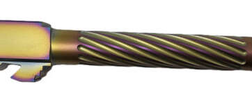 Fits Glock 19 9mm Match Thin Spiral Fluted Barrel in Chameleon - Glock Barrels - American Guns & Ammo