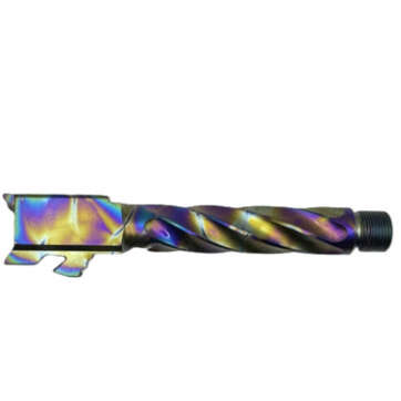 Fits Glock 19 9mm Match Chunky Spiral Fluted Barrel in Python - Glock Barrels - American Guns & Ammo