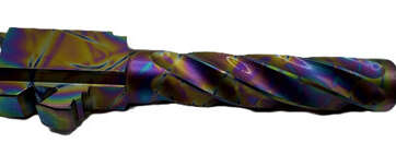 Fits Glock 17 9mm Match Chunky Spiral Fluted Threaded Barrel in Python - Glock Barrels - American Guns & Ammo