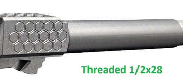 Fits Glock 19 9mm Match Honeycomb Barrel Naked Stainless Steel Fits Glock 19 9mm Match Honeycomb Barrel Naked Stainless Steel - Glock Barrels - American Guns & Ammo