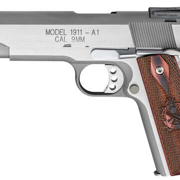 Springfield 1911-A1 Range Officer 9mm Stainless Essentials Package w/ Adjustable Rear Sight - Firearms | American Guns & Ammo
