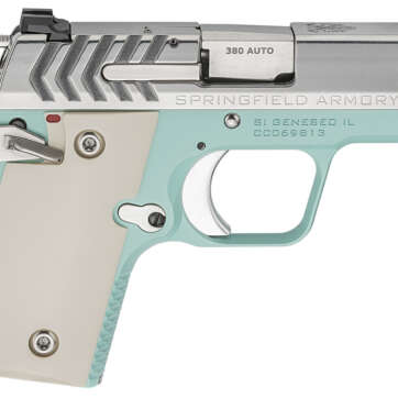 Springfield 911 .380 ACP Carry Conceal Pistol with Vintage Blue Cerakote/Stainless Finish - Pistols | American Guns & Ammo