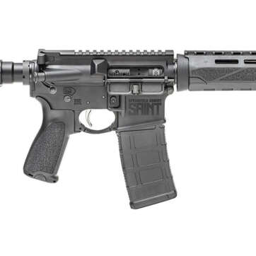 Springfield Saint 5.56mm AR15 Pistol with 9.6 inch Barrel, M-LOK Rail and Blade Stock - Pistols | American Guns & Ammo