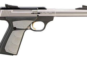 Browning Buck Mark Camper UFX .22 LR 5.5in Stainless/Matte Black - Semi Auto Handguns | American Guns & Ammo