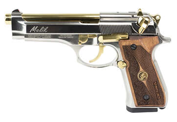 Derya Melik 9mm 4.9″ 10+1 Gold TiN - Semi Auto Handguns | American Guns & Ammo