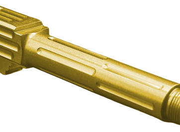Fits Glock 19 9mm Match Titan 6 Series Barrel in Gold Fits Glock 19 9mm Match Titan 6 Series Barrel in Gold - Glock Barrels - American Guns & Ammo