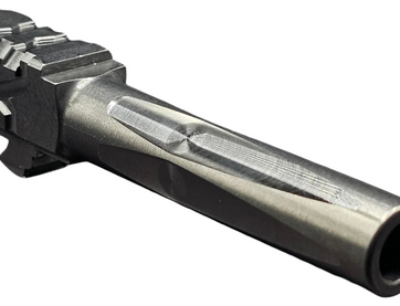 Fits Ruger RXM 9mm Match Grade Chunky Spiral Fluted Threaded in Radio Active Fits Ruger RXM 9mm Match Grade Chunky Spiral Fluted Threaded in Radio Active - Glock Barrels - American Guns & Ammo