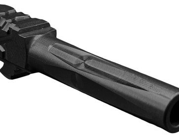 Fits Glock 19 9mm Morse Code Threaded Barrel in Black Fits Glock 19 9mm Morse Code Threaded Barrel in Black - Glock Barrels - American Guns & Ammo