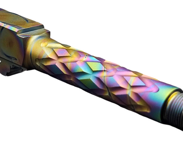 Fits Glock 19 9mm Match Diamond Weave Fluted Barrel in Python Fits Glock 19 9mm Match Diamond Weave Fluted Barrel in Python - Glock Barrels - American Guns & Ammo