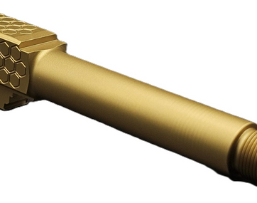 Fits Glock 19 9mm Match Titan 2 Series Threaded Barrel in Gold Fits Glock 19 9mm Match Titan 2 Series Threaded Barrel in Gold - Glock Barrels - American Guns & Ammo