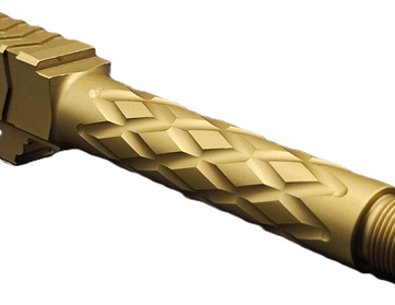 Fits Glock 19 9mm Match Titan 1 Series Barrel in Gold Fits Glock 19 9mm Match Titan 1 Series Barrel in Gold - Glock Barrels - American Guns & Ammo