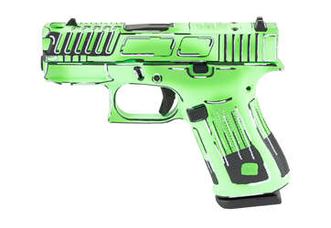 GLOCK 43X COMP 9mm 10rd — Anime Green, Ported Barrel - Semi Auto Handguns | American Guns & Ammo