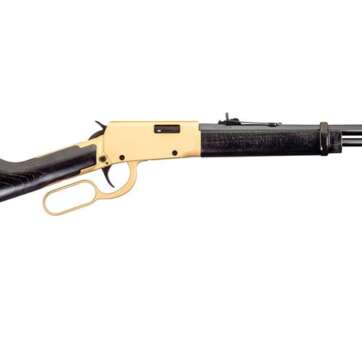 Rossi Rio Bravo 22LR Lever-Action Rifle with Gold Receiver and Hardwood Stock - Rossi | American Guns & Ammo