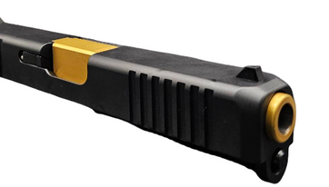 Slide Fits Glock 19 Gen3 Fully Assembled Radius in Gold Threaded - Glock Slides - American Guns & Ammo