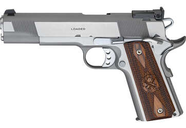 Springfield Armory 1911 Loaded Target 5″ .45 ACP Stainless 7+1 - Semi Auto Handguns | American Guns & Ammo