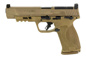 S&W M&P9 M2.0 Optics Ready 9mm 5″ FDE 17rd - Semi Auto Handguns | American Guns & Ammo