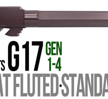 Fits Glock 17 9mm Match 5 Sided Flat Fluted Threaded Barrel in Python - Glock Barrels - American Guns & Ammo