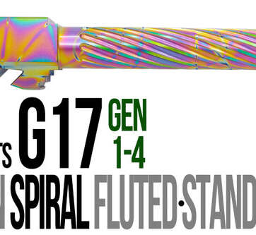 Fits Glock 17 9mm Match Straight Fluted Barrel Threaded in Python - Glock Barrels - American Guns & Ammo