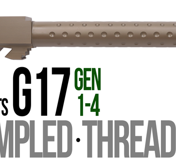 Fits Glock 17 9mm Match Straight Fluted Barrel in Dark Earth - Glock Barrels - American Guns & Ammo