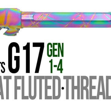 Fits Glock 17 9mm Match 5 Sided Flat Fluted Barrel in Python - Glock Barrels - American Guns & Ammo