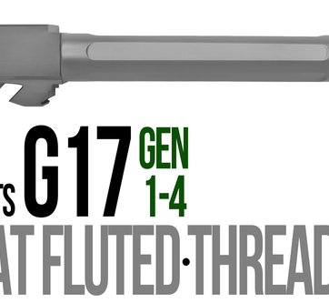 Fits Glock 17 9mm Match Thick Spiral Fluted Barrel Naked Stainless Steel - Glock Barrels - American Guns & Ammo