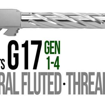 Fits Glock 19 9mm Match Thick Spiral Fluted Barrel Threaded Naked Stainless Steel - Glock Barrels - American Guns & Ammo